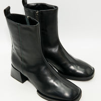 MISV08 LEATHER HEEL ANKLE BOOTS