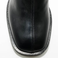 MISV08 LEATHER HEEL ANKLE BOOTS