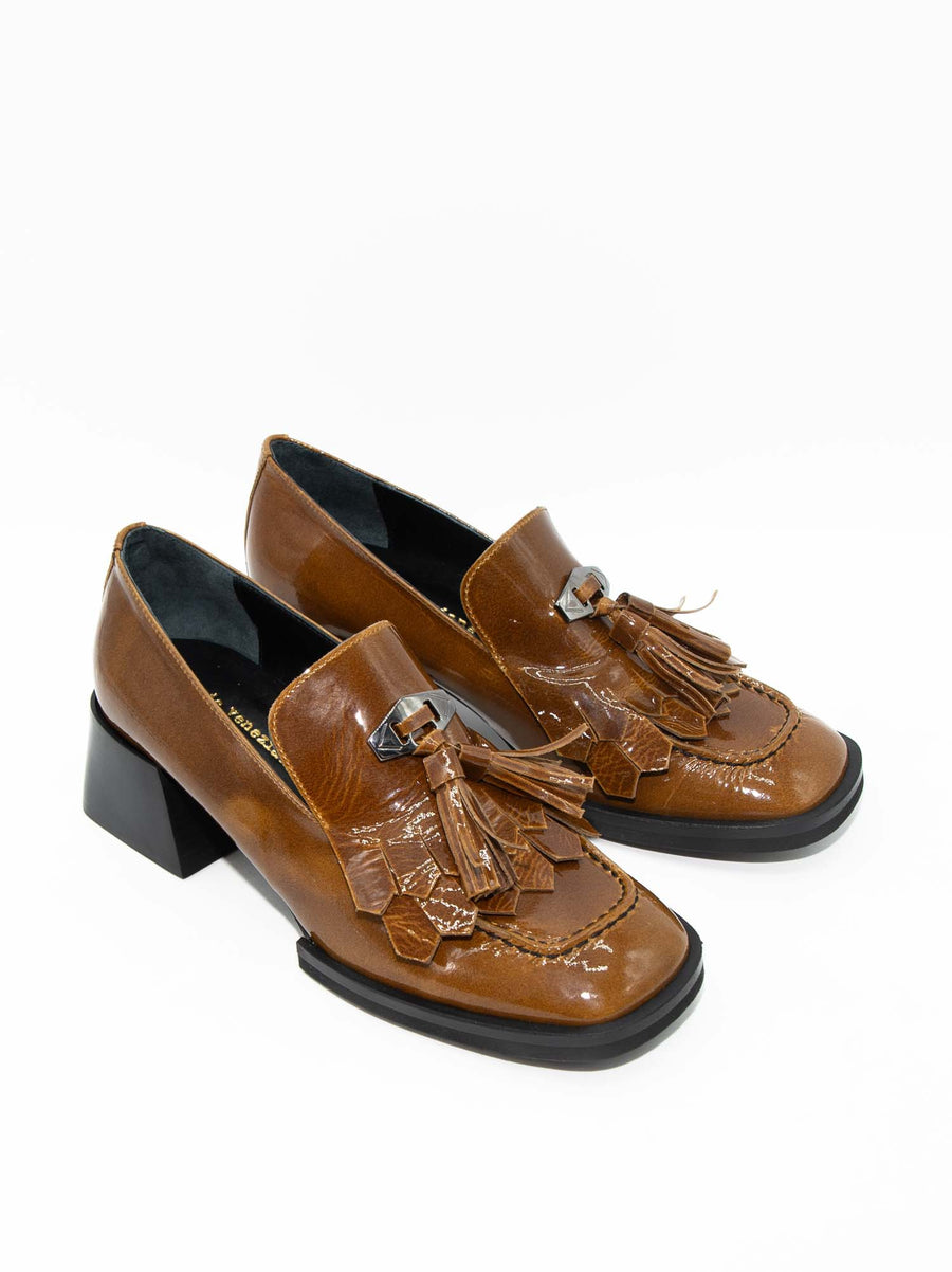 MISV10 PATENT LEATHER HEEL LOAFERS