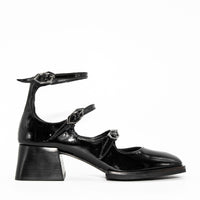 MISV12 PATENT LEATHER HEEL SHOES