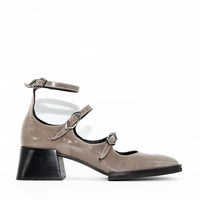 MISV12 PATENT LEATHER HEEL SHOES