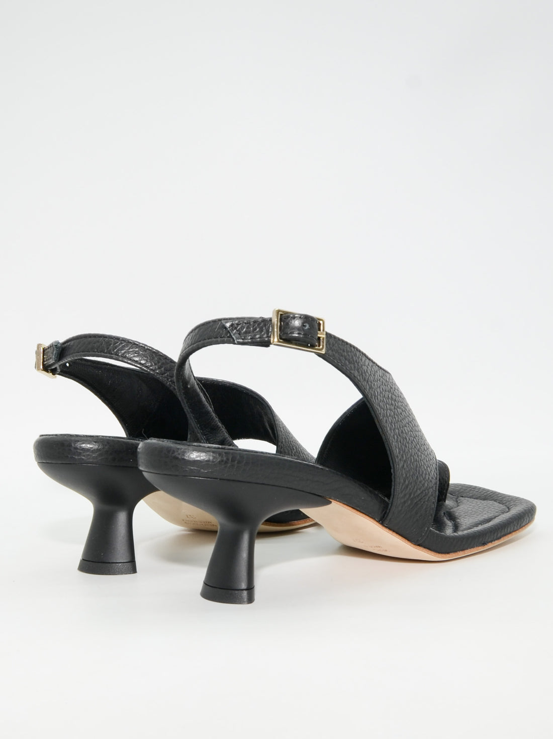 MS53 LEATHER HEEL SANDALS