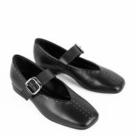 PRKG7 LEATHER BALLERINAS