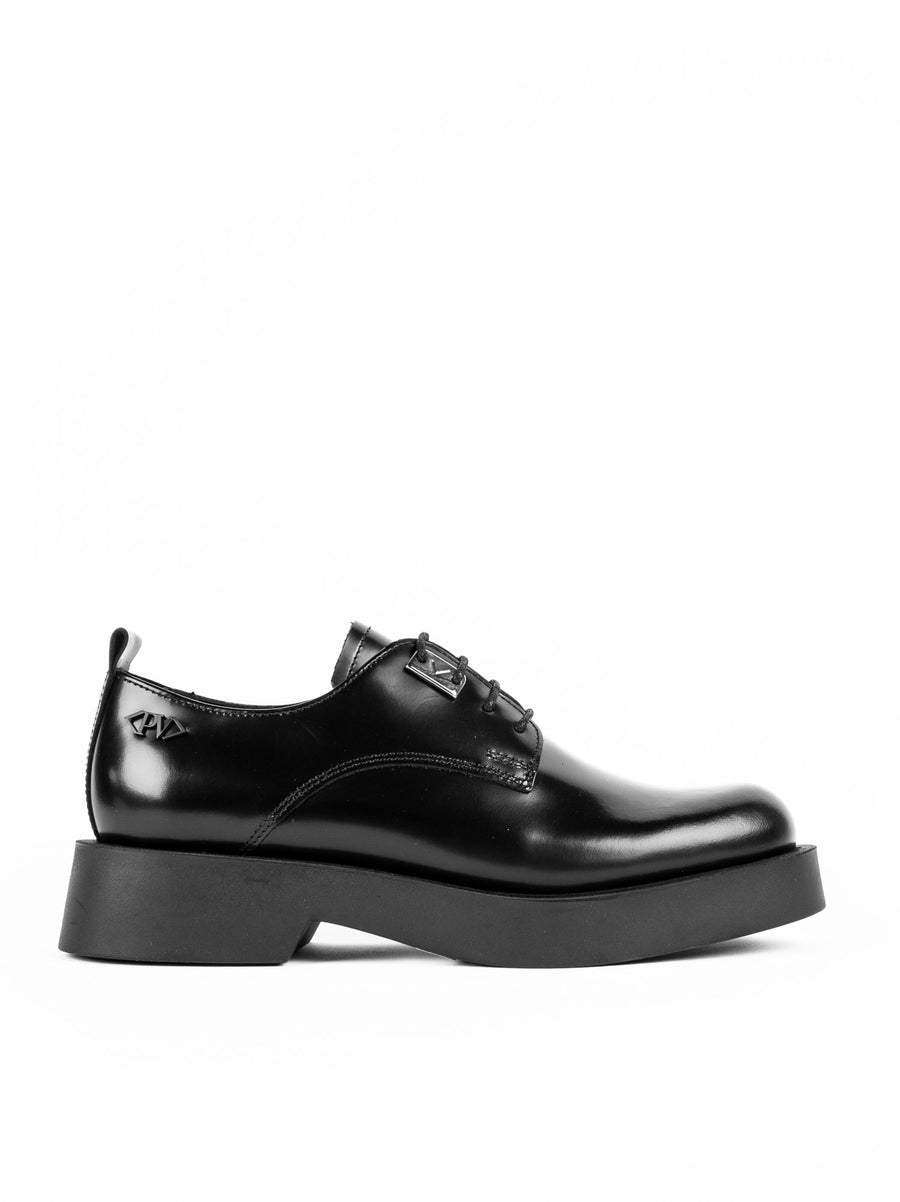 TAG1 BRUSHED LEATHER LACE-UP SHOES