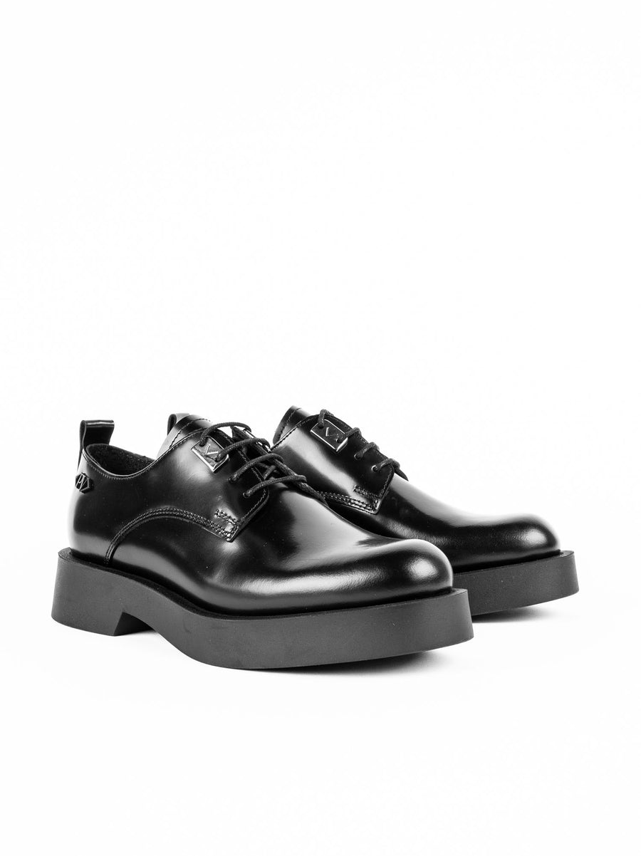 TAG1 BRUSHED LEATHER LACE-UP SHOES