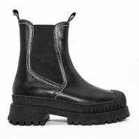 TY53 LEATHER CHELSEA ANKLE BOOTS