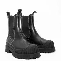 TY53 LEATHER CHELSEA ANKLE BOOTS