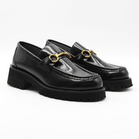 JMC30N BRUSHED LEATHER LOAFERS