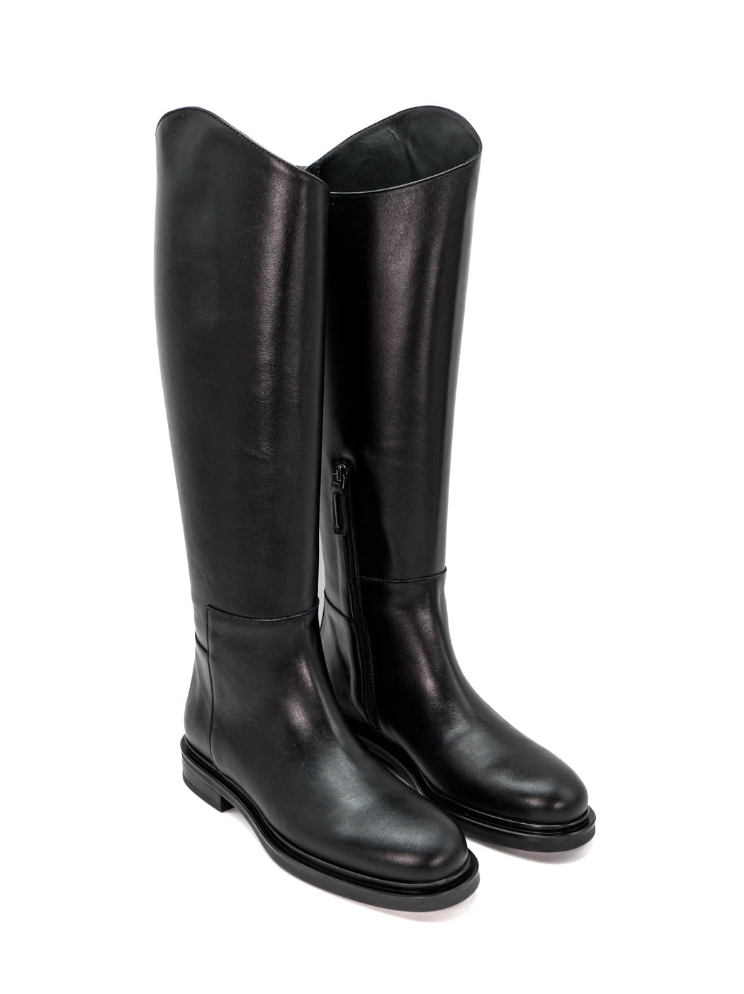 FMJ22 LEATHER TALL BOOTS