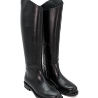 FMJ22 LEATHER TALL BOOTS