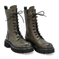 JMN10N LEATHER LACE-UP COMBAT BOOTS