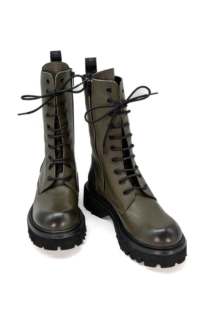 JMN10N LEATHER LACE-UP COMBAT BOOTS