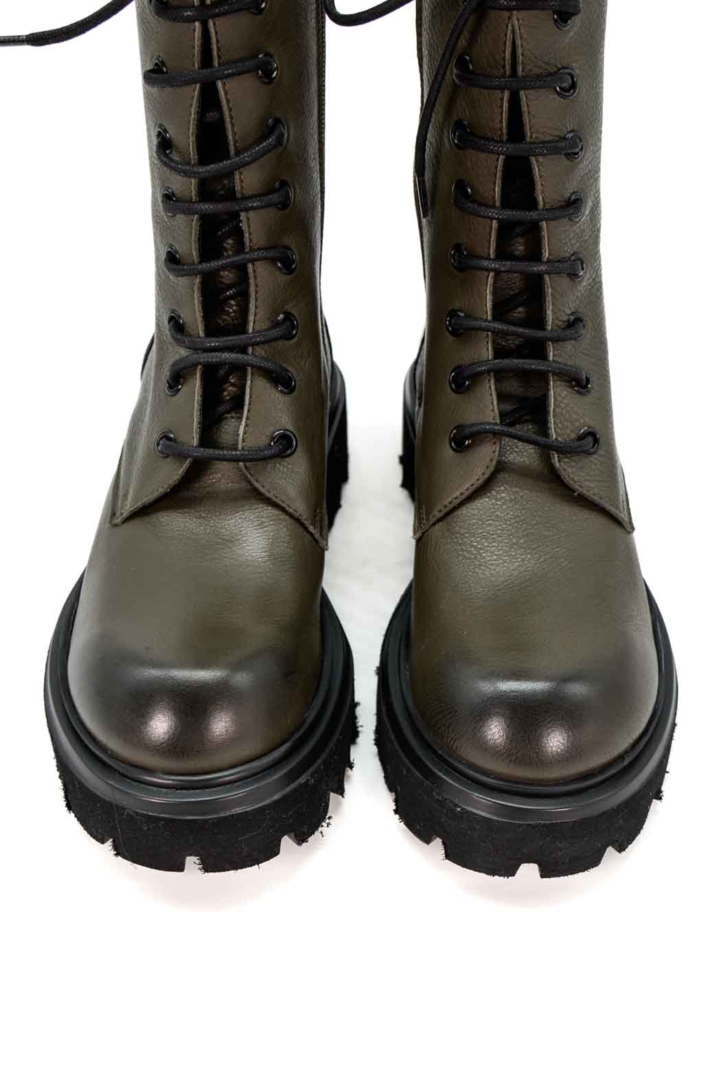 JMN10N LEATHER LACE-UP COMBAT BOOTS