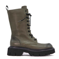 JMN10N LEATHER LACE-UP COMBAT BOOTS