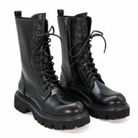 JMN10N LEATHER LACE-UP COMBAT BOOTS