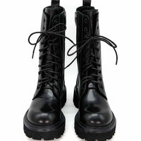 JMN10N LEATHER LACE-UP COMBAT BOOTS