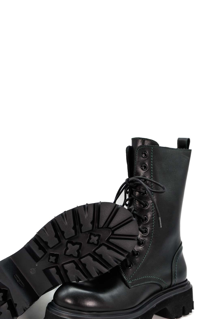 JMN10N LEATHER LACE-UP COMBAT BOOTS