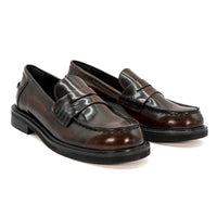 JPG30Q BRUSHED LEATHER LOAFERS