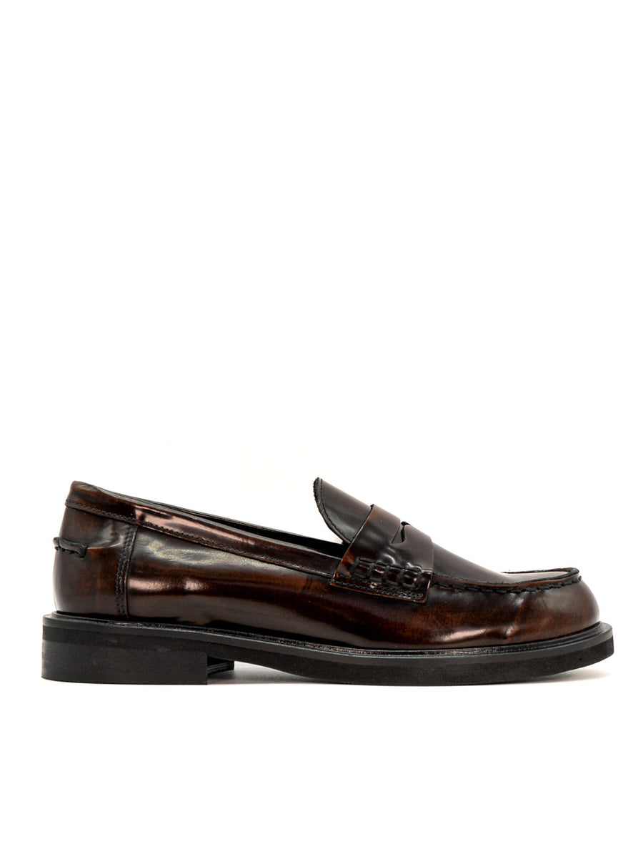 JPG30Q BRUSHED LEATHER LOAFERS