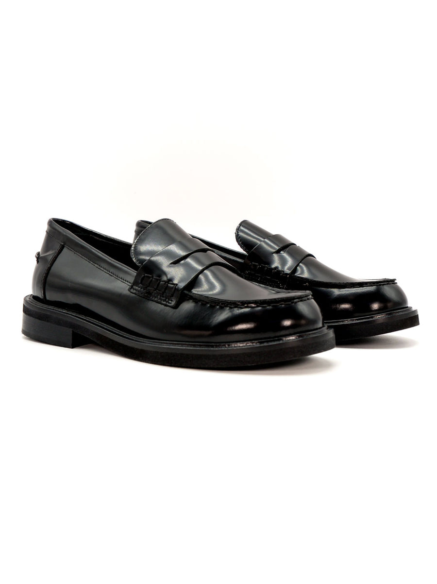 JPG30Q BRUSHED LEATHER LOAFERS