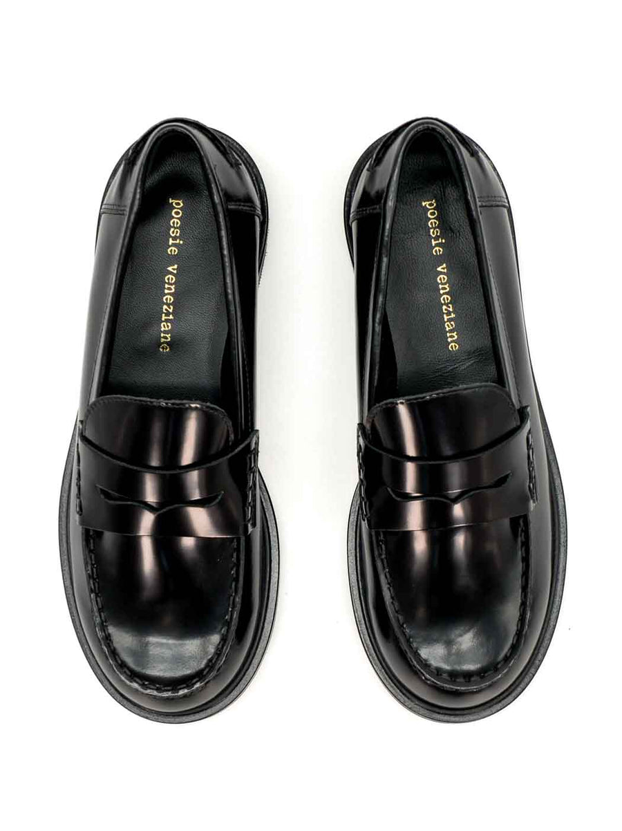 JPG30Q BRUSHED LEATHER LOAFERS