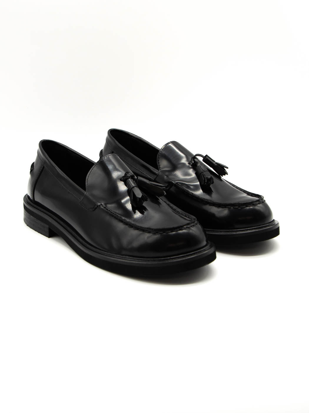 JPG32Q BRUSHED LEATHER LOAFERS