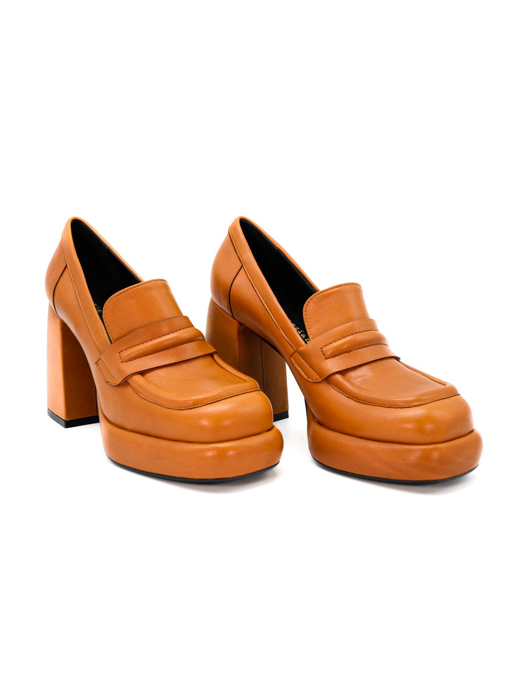 MCA22 LEATHER PLATFORM LOAFERS