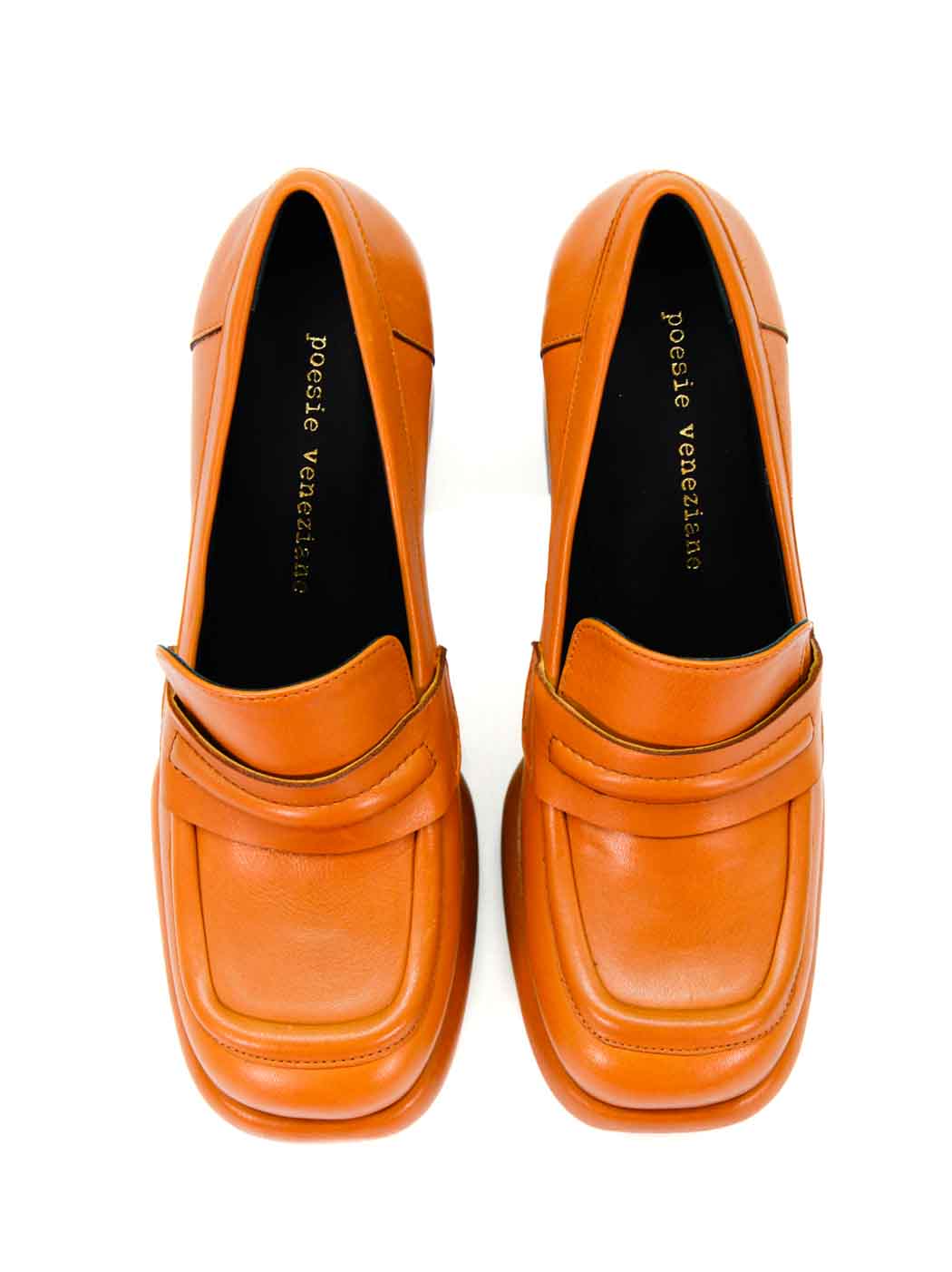 MCA22 LEATHER PLATFORM LOAFERS