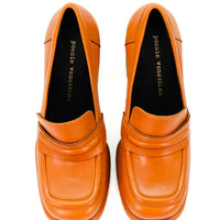 MCA22 LEATHER PLATFORM LOAFERS