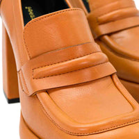 MCA22 LEATHER PLATFORM LOAFERS