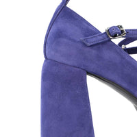 MCA24 SUEDE PLATFORM PUMPS