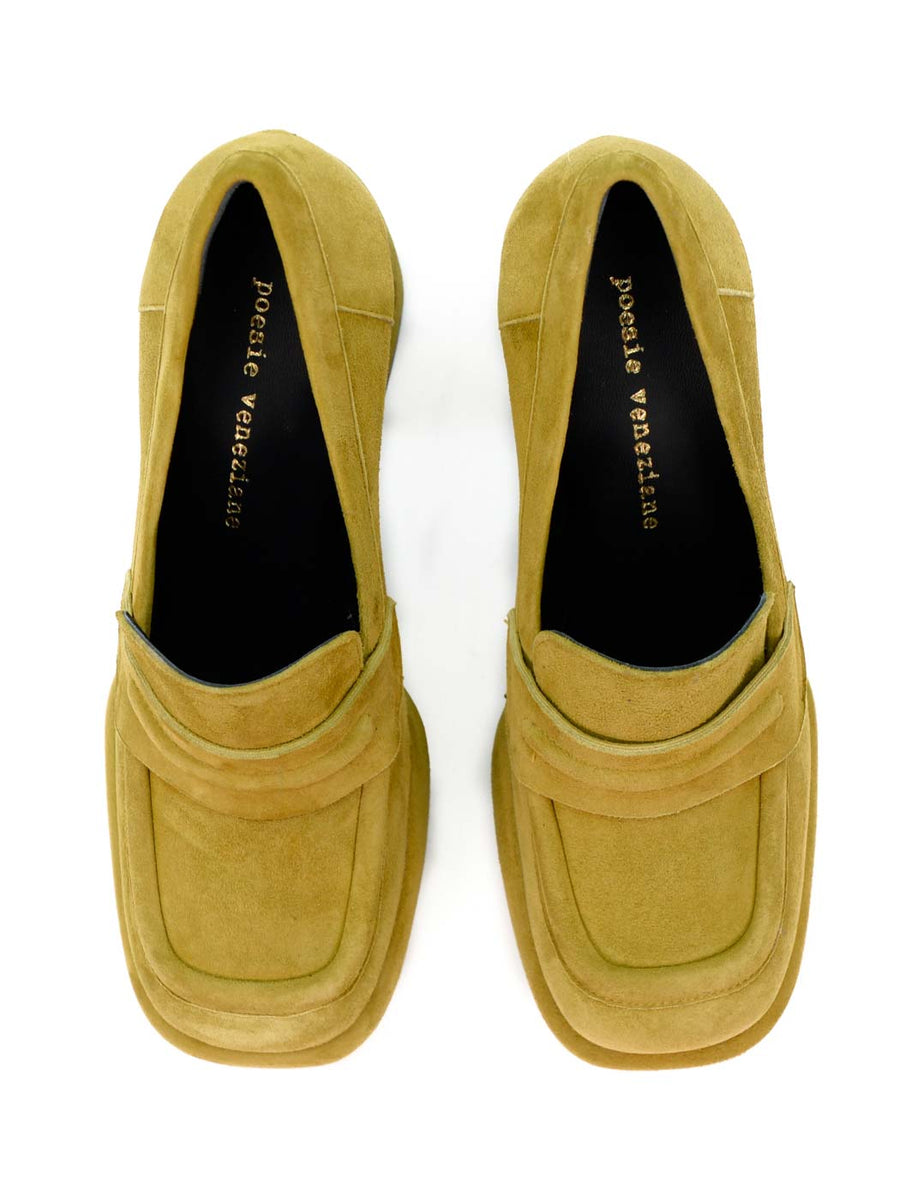 MCA22 SUEDE PLATFORM LOAFERS