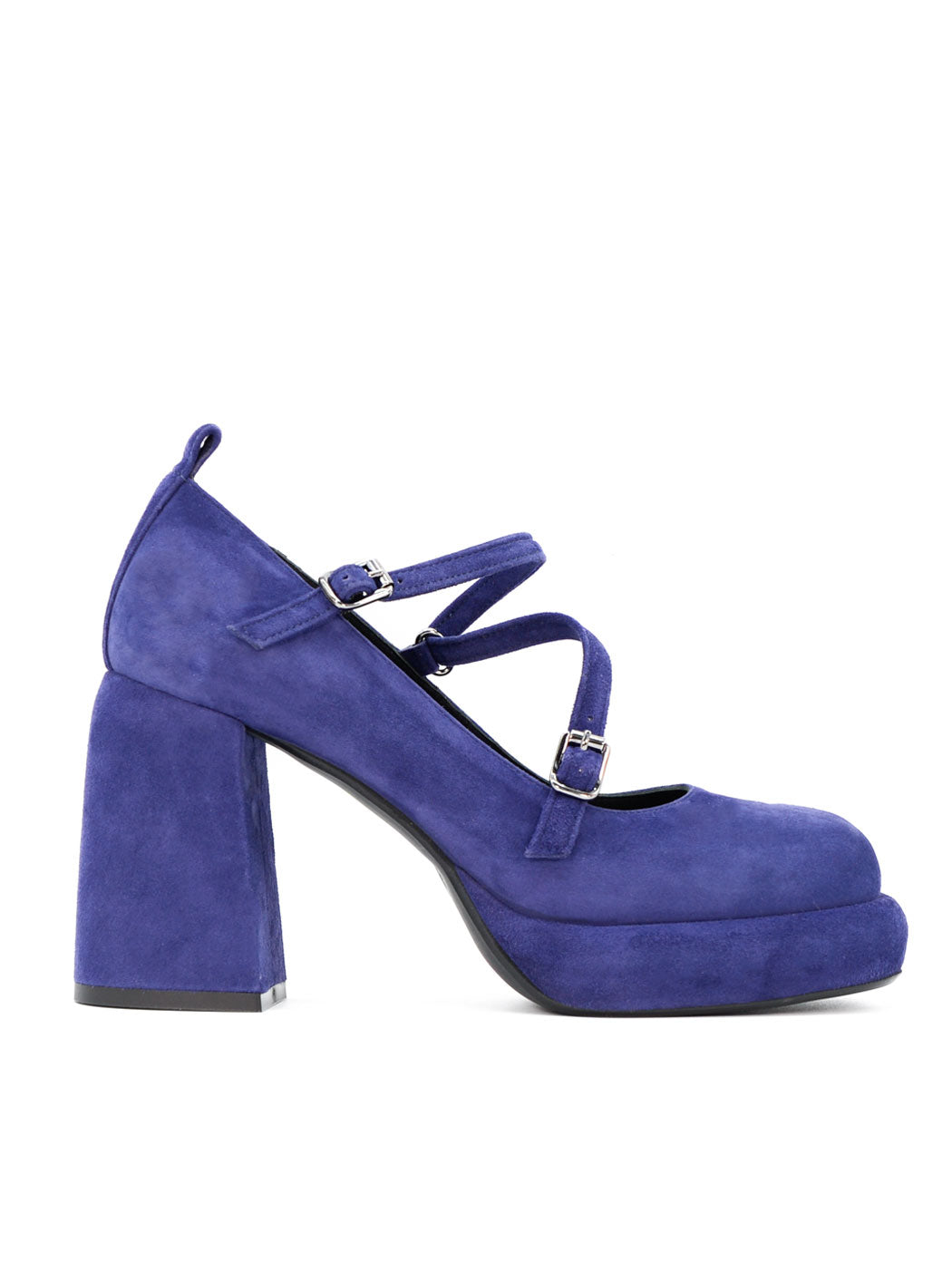 MCA24 SUEDE PLATFORM PUMPS