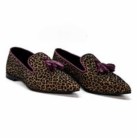 RLI139 FLOCKED SUEDE LOAFERS