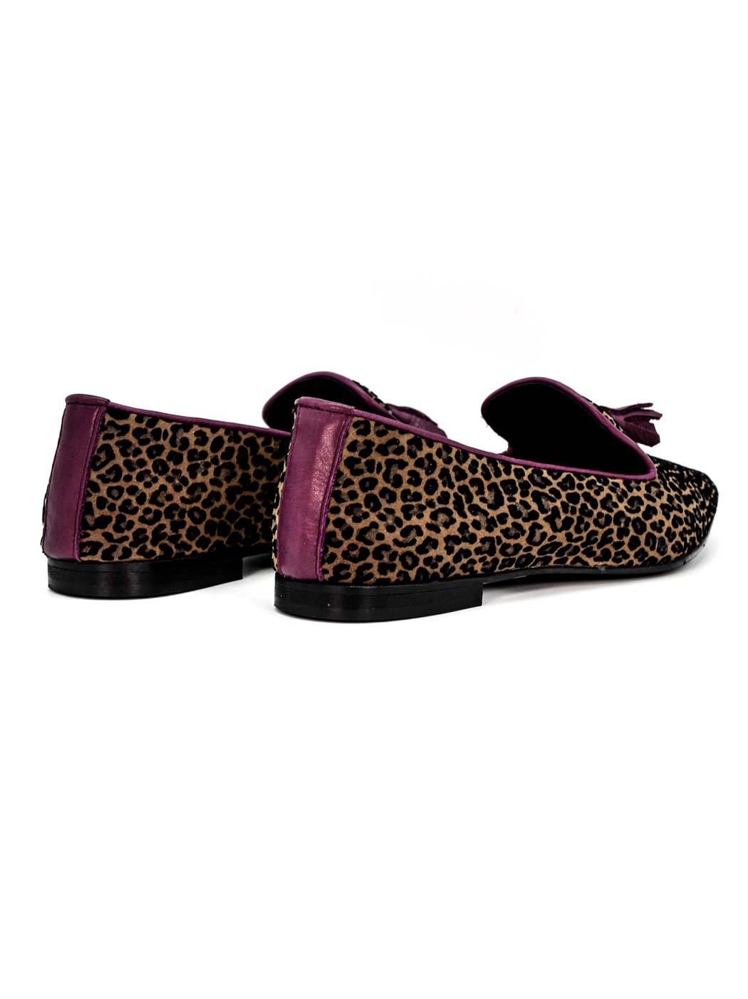 RLI139 FLOCKED SUEDE LOAFERS