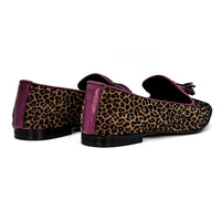 RLI139 FLOCKED SUEDE LOAFERS