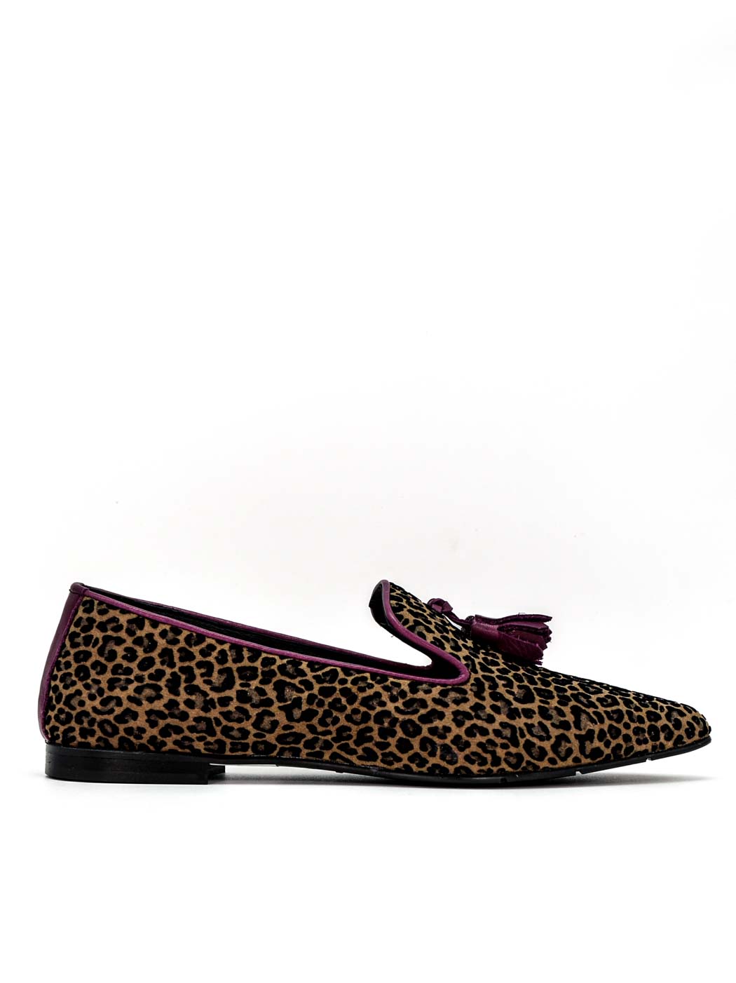 RLI139 FLOCKED SUEDE LOAFERS