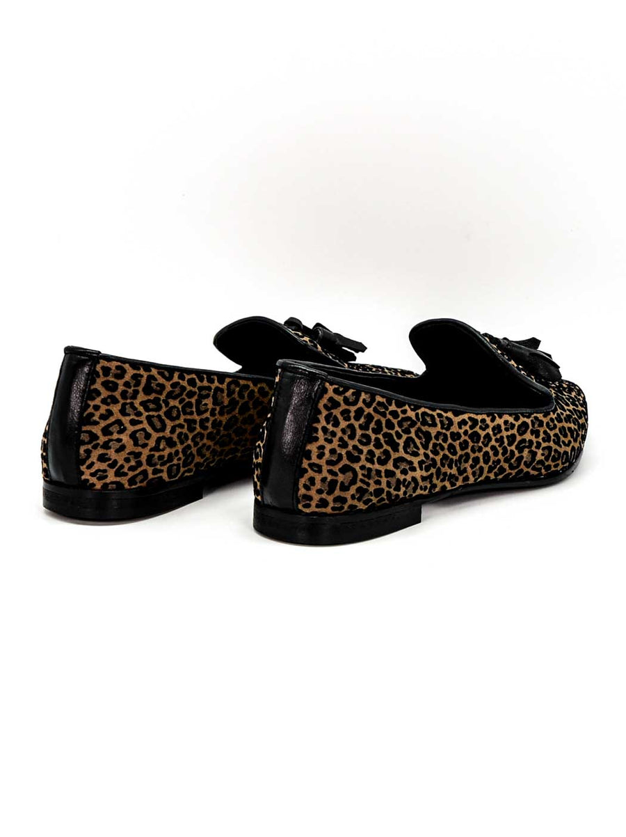 RLI139 FLOCKED SUEDE LOAFERS