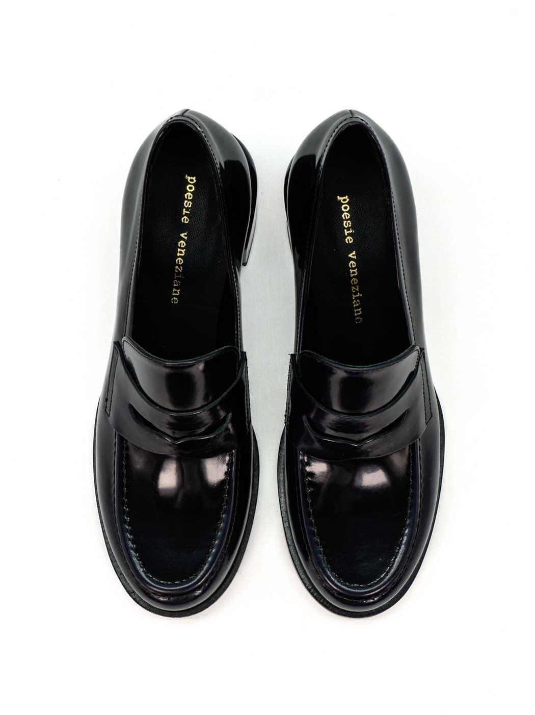 SMA23 BRUSHED LEATHER HEEL LOAFERS